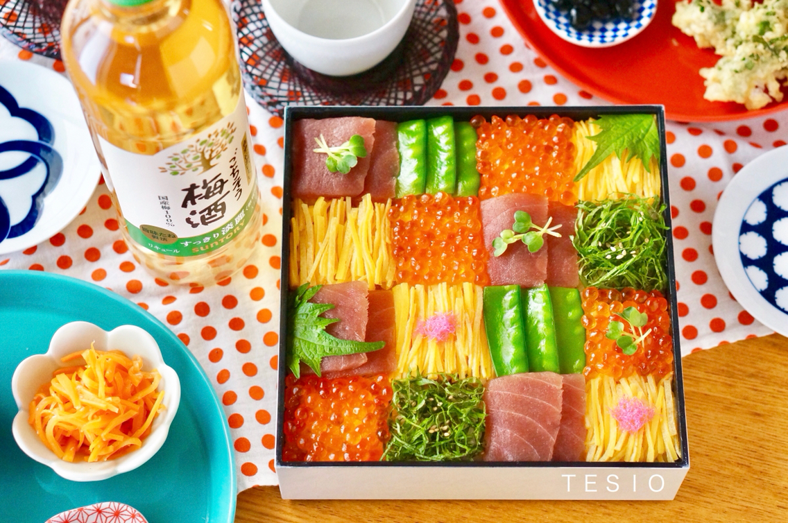 ひなまつりパーティー17 春のパーティーにぴったりなモザイク寿司の作り方 かわいいおべんとう
