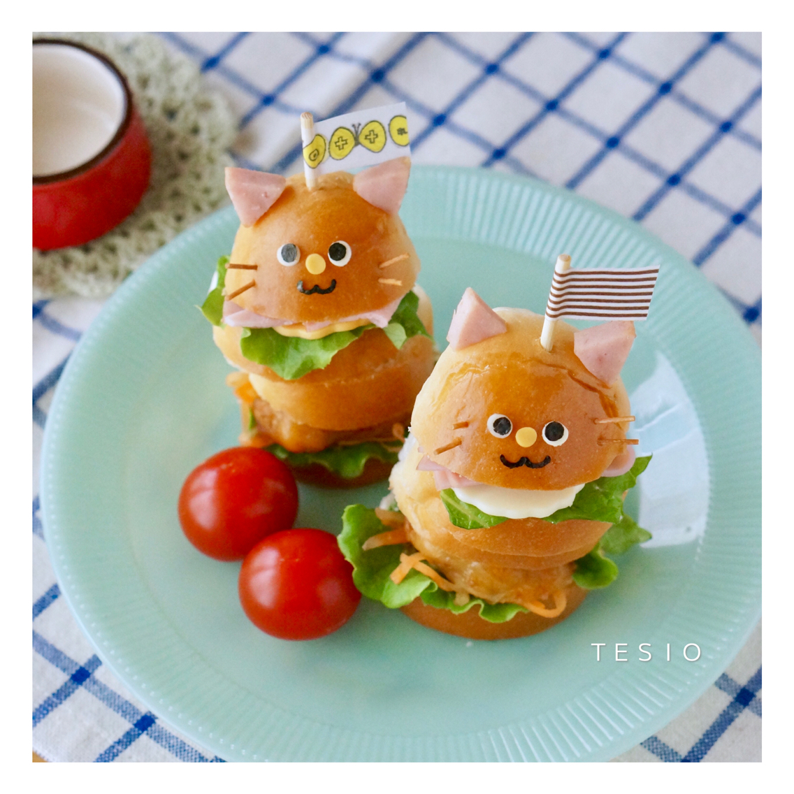 超熟ロールで簡単 ねこのミニサンドイッチ かわいいおべんとう 超熟ロールで簡単 ねこのミニサンドイッチ かわいいおべんとう