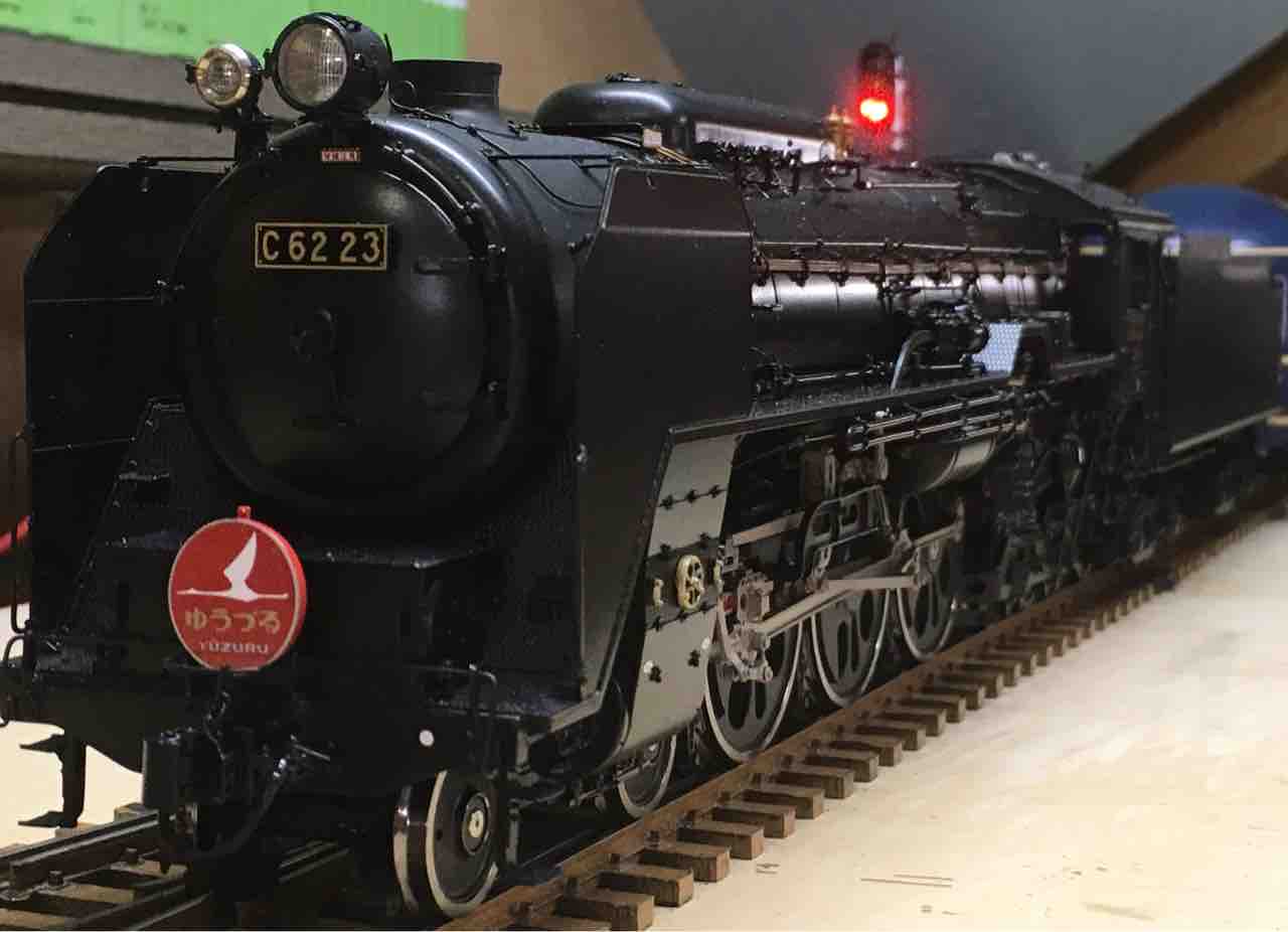 C62 23号機 20系 寝台特急ゆうづる号OJゲージ鉄道模型 : OJゲージ鉄道模型管理局 上野機関区