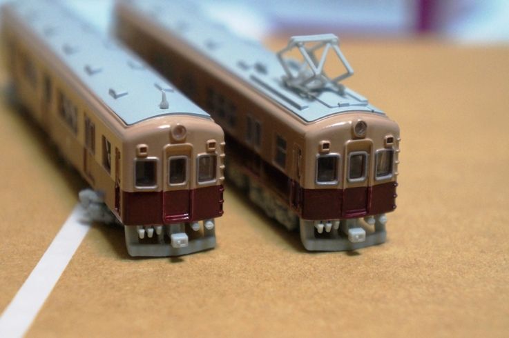 【seiukeさん専用】 ワンマイル　西鉄600形2輌編成×2の4輌編成動力付き seiukeさん専用】 ワンマイル 西鉄600形2輌編成×2の4輌編成