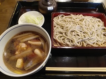 新橋ランチ 能登治 のとじ 能登島 新橋蕎麦 鴨せいろそば