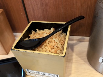 天かす たぬき 仙台立ち食いそば そばの神田東一屋名掛丁店