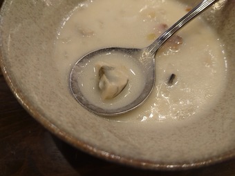 新橋オストレア ostrea ランチ 特製オイスターチャウダー
