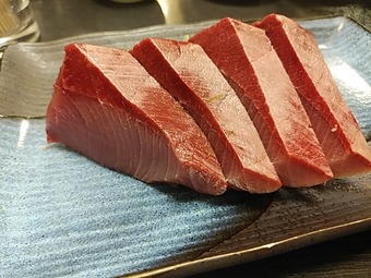 新橋 和楽 わらく えびかきランチ 刺身 寒ブリ