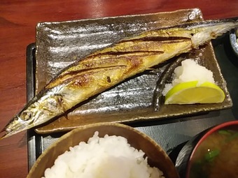 ニュー新橋ビル 椿 つばき ランチ 新さんま焼き