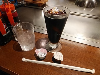 新橋ランチ ちんちくりん 広島お好み焼 ドリンク