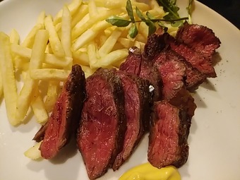 銀座 ルフージュ Refuge ランチ ハラミステーキ バベット