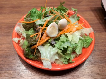 ランチサラダ 海鮮パエリャ虎ノ門ヒルズ スペイン料理 PICARピカール