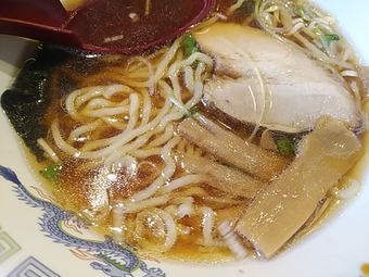 醤油ラーメン 半ラーメンセット 中華丼 有楽町 謝謝ラーメン
