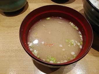 板前寿司 新橋店 ランチ 味噌汁