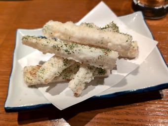 長芋ポテトフライ 門前仲町 居酒屋ずもな 喫煙可能