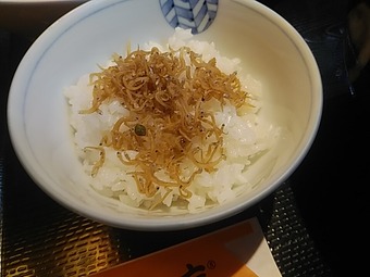銀座 京うどんきつね庵 ランチセット ちりめん山椒ごはん