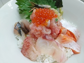 新橋ランチ 海鮮丼乙 海鮮丼梅 新橋おつ