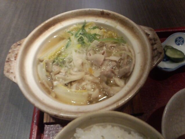 銀座 花大根 豚肉と野菜のゆず塩麹鍋御膳 900円 汐留 新橋 銀座 B級 ランチ グルメ