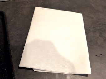 紙エプロン 汐留新橋 油そば専門店 ふぶき