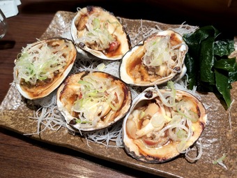 北寄貝バター醤油 蔵元居酒屋 清龍 池袋本店 船盛り付き飲み放題