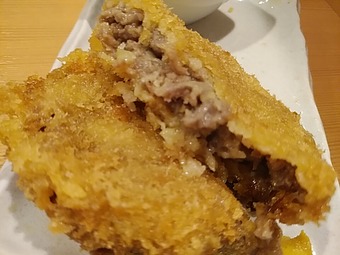 新橋ランチ 最上川 山形そば サービス券 山形牛メンチカツ
