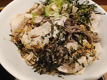新橋ランチ そば田 そばでん そばた つけ肉そば 肉蕎麦 立ち食いそば