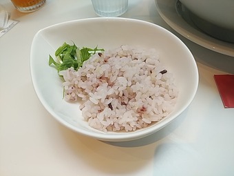 新橋ランチ 新橋ラーメン ドゥエイタリアン 玄米ご飯 リゾット