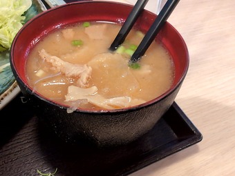 豚汁 新橋汐留 とんかつ かつ花ランチ かつはな