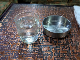 灰皿 岩本町 小伝馬町 喫茶アーモンド ランチ パスタ デカ盛り