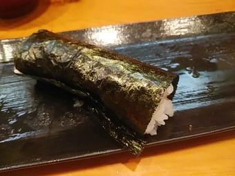 新橋ランチ 小鰭 こはだ ランチ握り大盛 手巻き