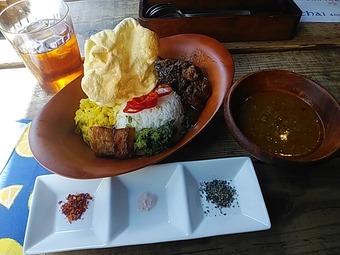 新橋ランチ スリランカカレー 新橋ハーリー チキンカレー