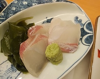 銀座ランチ 赤井 あかい 歌舞伎座 ランチ刺身 鯛