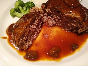 銀座ランチ コックアジル 特製ハンバーグ ソースシャスール