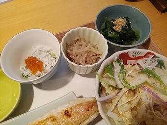 新橋漁亭ランチ 新橋りょうてい 小鉢