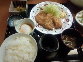 銀座 おうち ランチ ヒレカツとチーズベーコン定食
