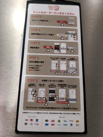 QRコード スマホ ランチメニュー カレッタ汐留 汐留横丁
