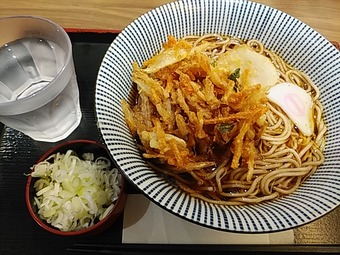 立ち食いそば 東京駅そばいち かき揚げそば