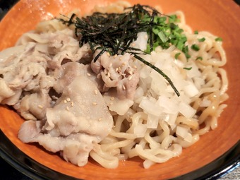 油そば 無限生姜スープ50円 汐留新橋 東京汐留 油そば専門店 ふぶき