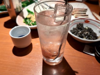 プレモルと梅干サワー 新橋 和海 なごみ 新橋居酒