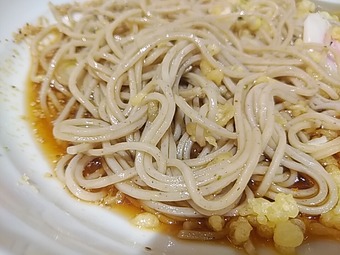 立ち食いそば 東京駅そばいち 冷やしたぬきそば