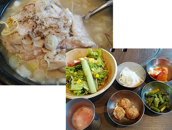 新橋 韓国料理 ハヌリ ランチ バイキング サムゲタン