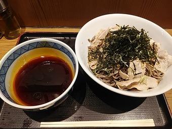 新橋ランチ そば田 そばでん そばた つけ肉そば 肉蕎麦 立ち食いそば