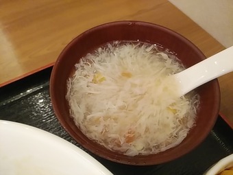 新橋ランチ 蜀三国 しょくさんごく スープ