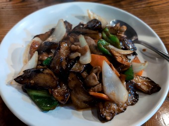 ナスと豚肉炒め 大塚大酒場