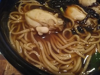 新橋ランチ 本陣房 ほんじんぼう 牡蠣南蛮蕎麦 新橋駅前ビル