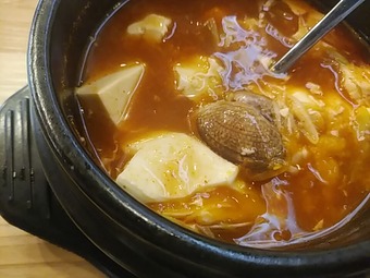 新橋ランチ 新橋駅前ビル 韓兵衛 かんべえ ランチ スンドゥブチゲ