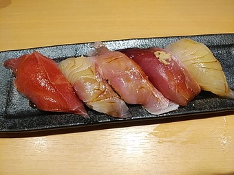 新橋ランチ しらはら 新橋駅前ビル 寿司 ランチ 鮨五貫セット