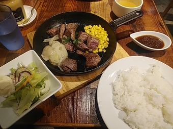 神田の肉バル RUMP CAP 新橋店 ランチMIXステーキ 限定10