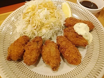 新橋 ジョナサン カキフライランチ 広島産牡蠣フライ定食