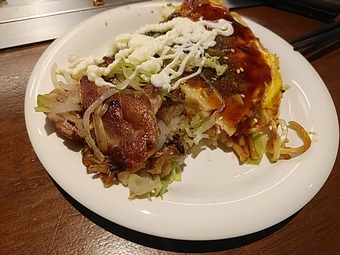 新橋ランチ ちんちくりん 広島お好み焼き