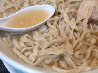 塩ラーメン 手打ち麺 野菜普通 新橋汐留 さぶ郎 さぶろう