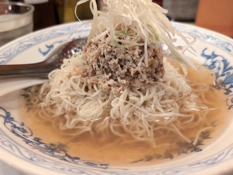 涼風鶏そば 冷やし麺 揚州商人新橋店 新橋深夜食事
