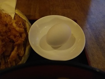 新橋ランチ 立ち食いそば 路麺 新橋さだはる 玉子