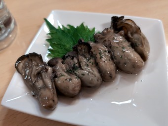 牡蛎のオイル漬け なずな 新橋居酒屋 ちょこっと料理